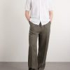 Straight-Leg Pleated Linen Trousers - OU Straight-Leg Pleated Linen Trousers - OU
