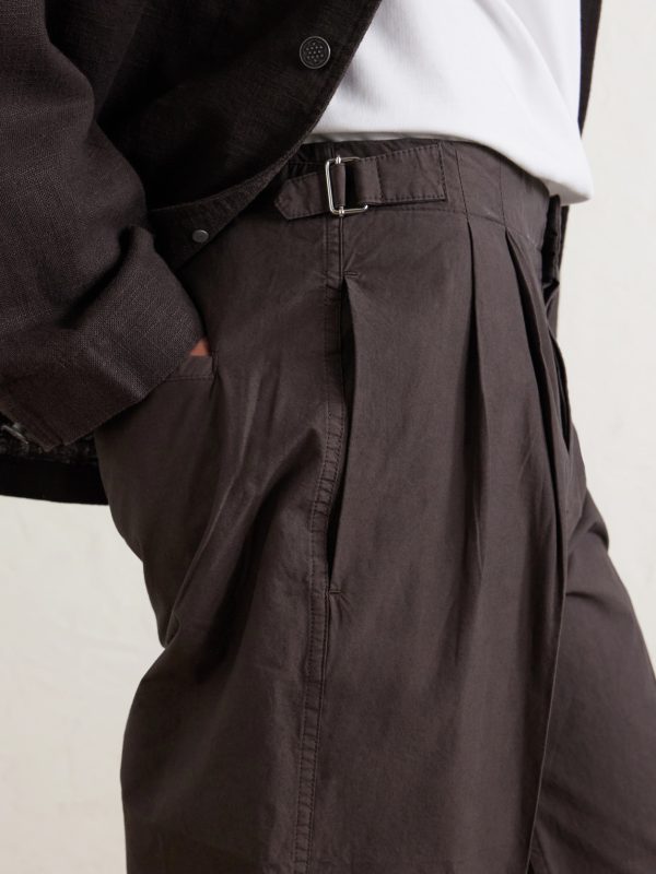 Safari Straight-Leg Cotton-Poplin Trousers - CU Safari Straight-Leg Cotton-Poplin Trousers - CU