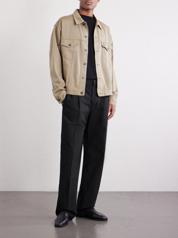 Safari Straight-Leg Cotton-Poplin Trousers - OU Safari Straight-Leg Cotton-Poplin Trousers - OU