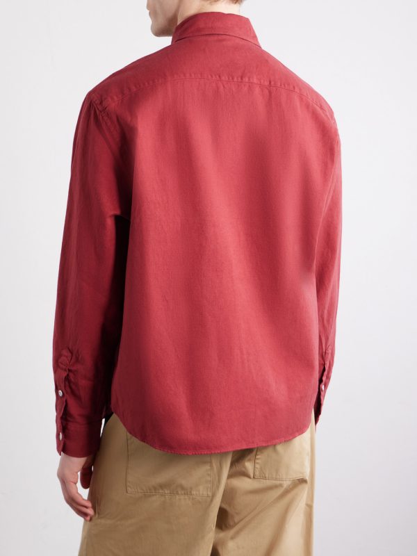 Cotton and Linen-Blend Overshirt - BK