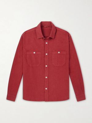 Cotton and Linen-Blend Overshirt Cotton and Linen-Blend Overshirt