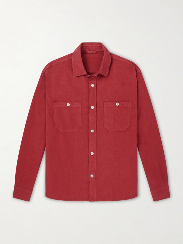 Cotton and Linen-Blend Overshirt