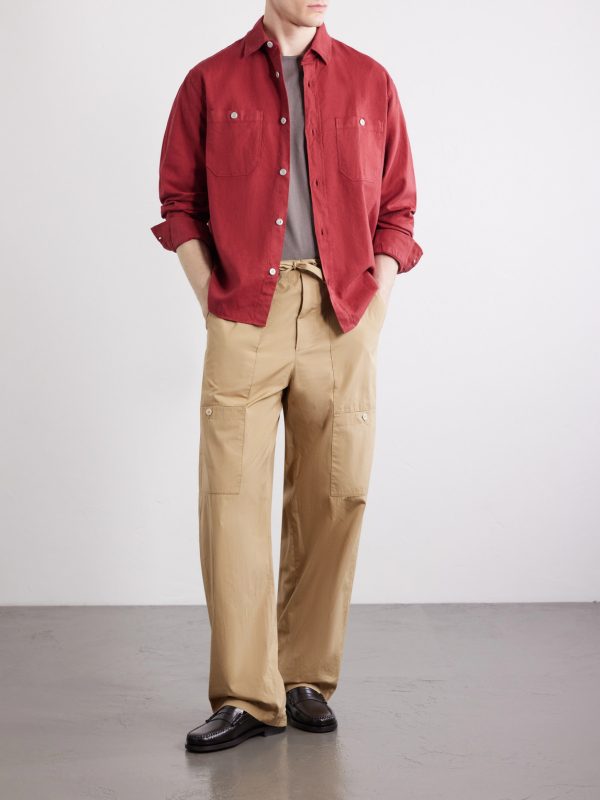 Cotton and Linen-Blend Overshirt - OU