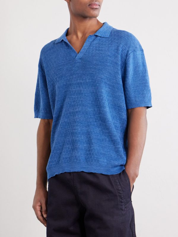 Knitted Cotton Polo Shirt - FR