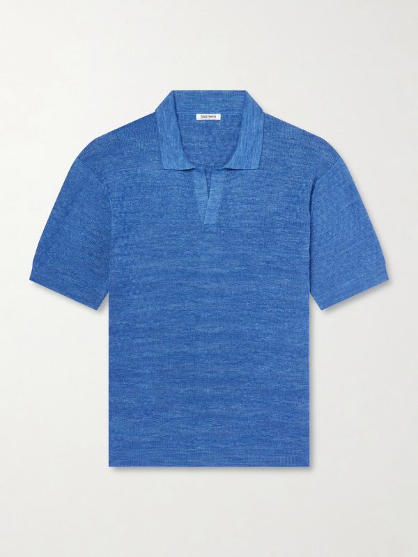 Knitted Cotton Polo Shirt