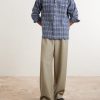 Checked Cotton-Flannel Shirt - OU Checked Cotton-Flannel Shirt - OU