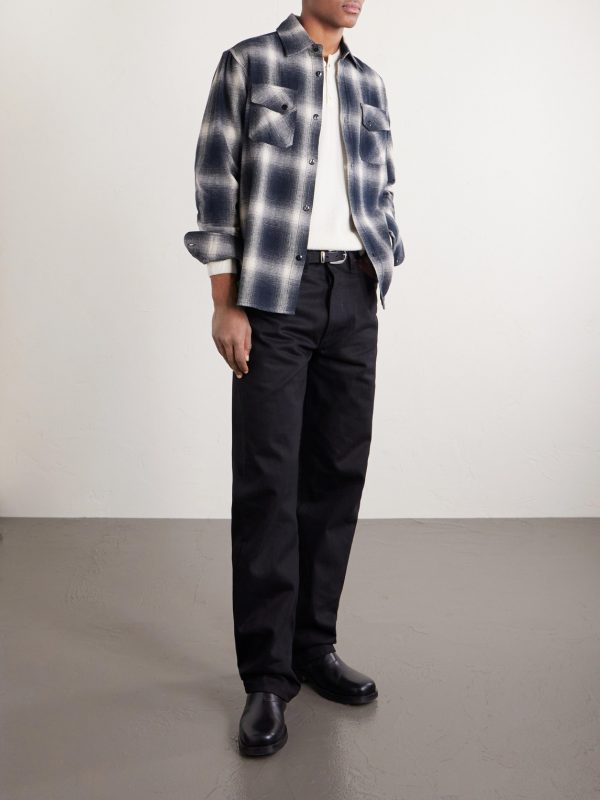 Checked Cotton-Flannel Shirt - OU Checked Cotton-Flannel Shirt - OU