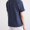 Convertible-collar Linen and Cotton-Blend Shirt - BK