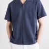 Convertible-collar Linen and Cotton-Blend Shirt - FR
