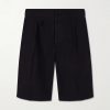 Safari Straight-Leg Pleated Cotton-Poplin Shorts Safari Straight-Leg Pleated Cotton-Poplin Shorts