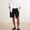 Safari Straight-Leg Pleated Cotton-Poplin Shorts - OU Safari Straight-Leg Pleated Cotton-Poplin Shorts - OU