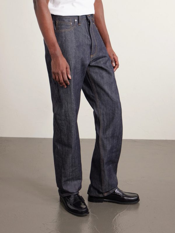 RS-100x Relaxed Straight-Leg Selvedge Jeans - FR