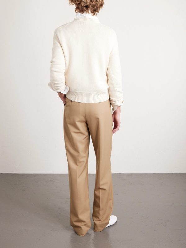 Slim-Fit Logo-Intarsia Cashmere Sweater - BK Slim-Fit Logo-Intarsia Cashmere Sweater - BK