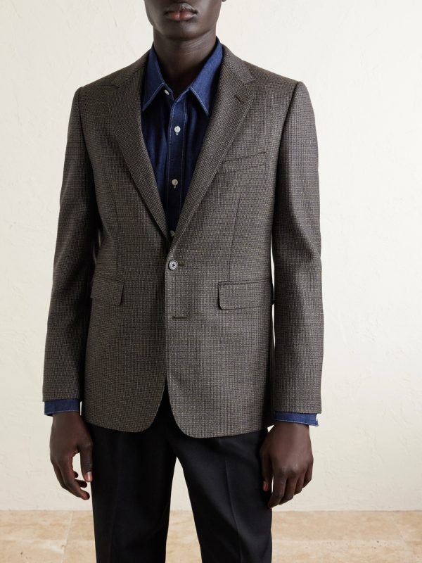 Houndstooth Wool Blazer - FR Houndstooth Wool Blazer - FR