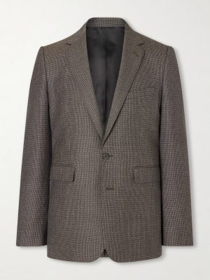 Houndstooth Wool Blazer Houndstooth Wool Blazer
