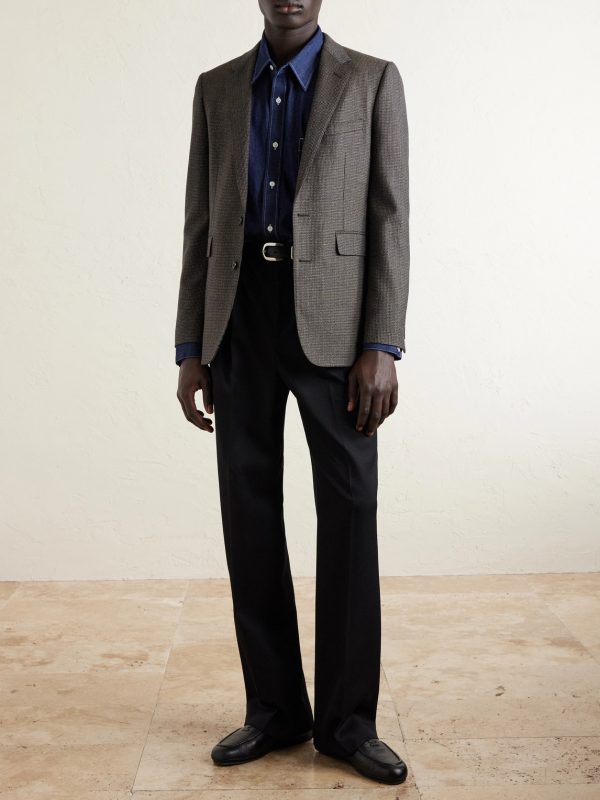 Houndstooth Wool Blazer - OU Houndstooth Wool Blazer - OU