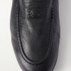 Logo-Appliquéd Leather Loafers - CU Logo-Appliquéd Leather Loafers - CU