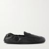 Logo-Appliquéd Leather Loafers Logo-Appliquéd Leather Loafers
