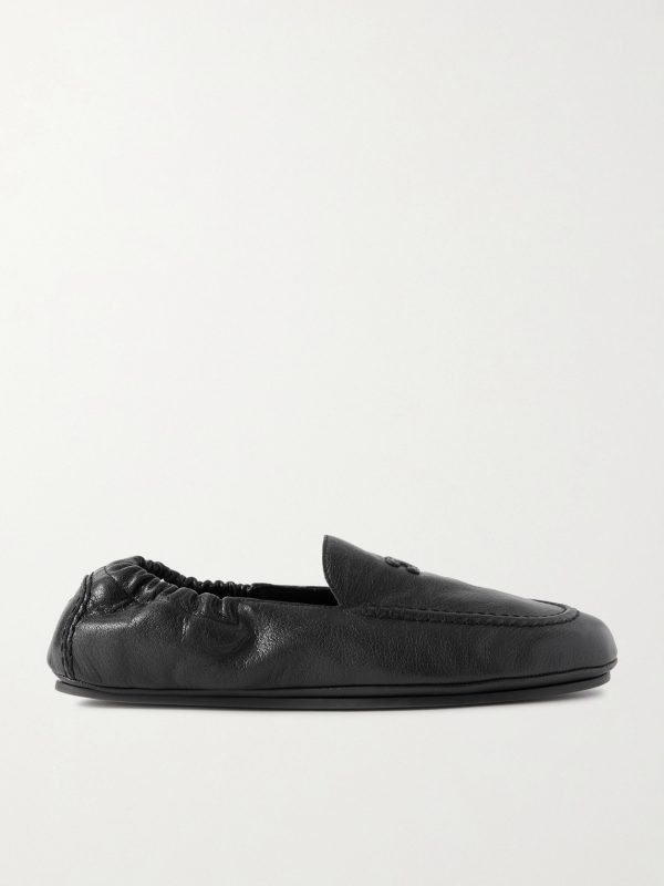 Logo-Appliquéd Leather Loafers Logo-Appliquéd Leather Loafers