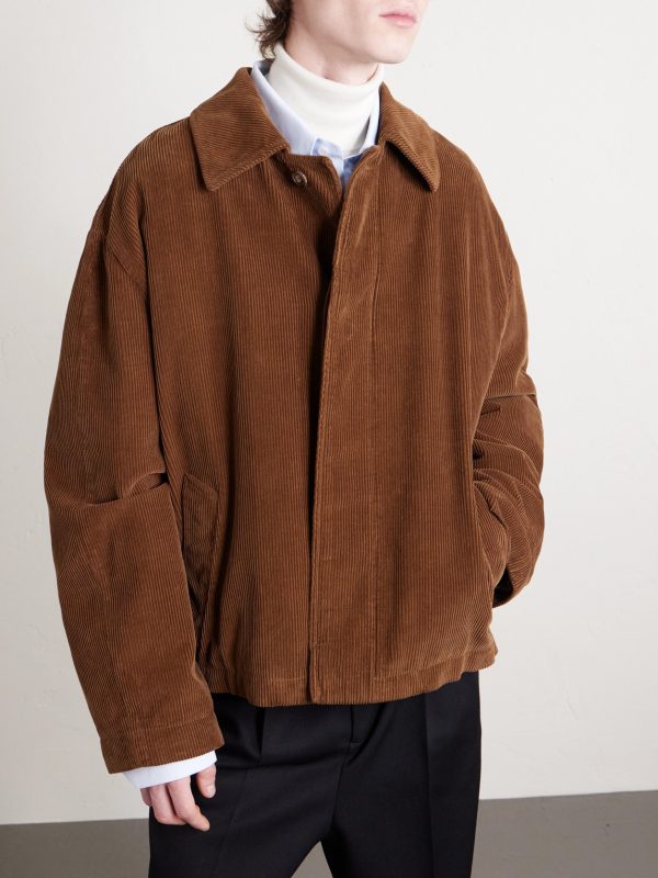 Cotton-Corduroy Blouson Jacket - FR