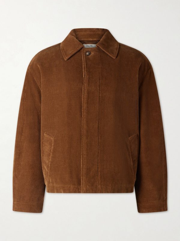 Cotton-Corduroy Blouson Jacket