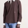Logo-Embroidered Cotton-Blend Jersey Polo Shirt - FR Logo-Embroidered Cotton-Blend Jersey Polo Shirt - FR