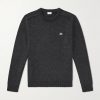 Logo-Embroidered Wool and Cashmere-Blend Sweater Logo-Embroidered Wool and Cashmere-Blend Sweater