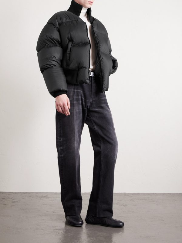 Logo-Appliquéd Down Jacket - OU