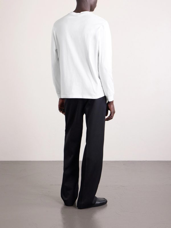 Logo-Embroidered Cotton-Jersey T-Shirt - BK