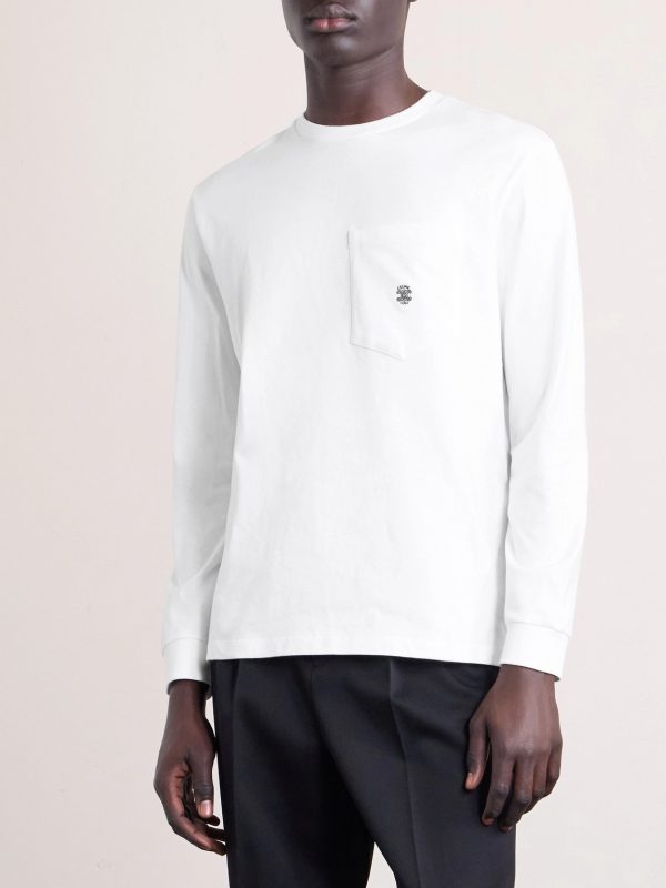 Logo-Embroidered Cotton-Jersey T-Shirt - FR
