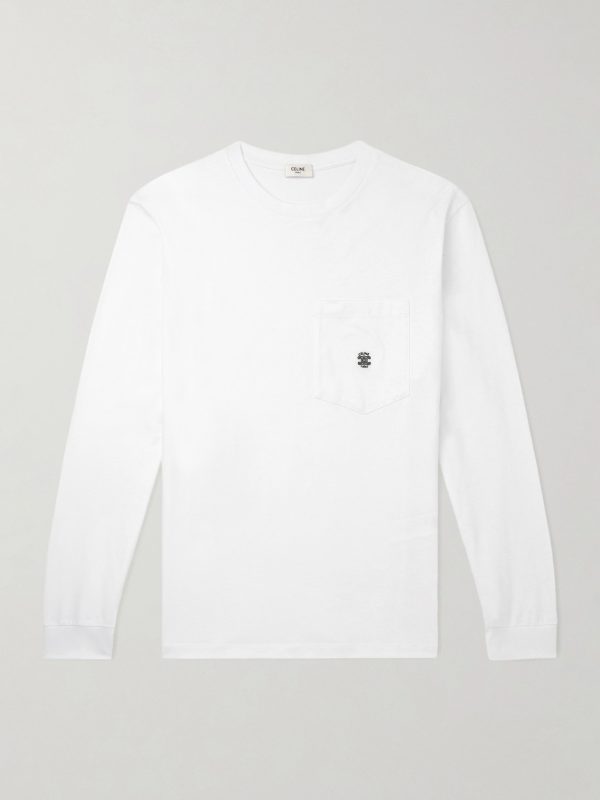 Logo-Embroidered Cotton-Jersey T-Shirt
