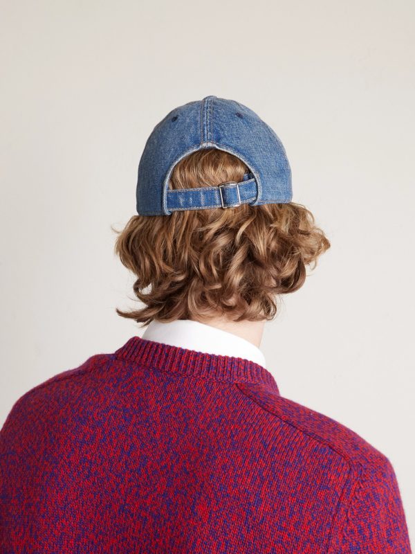 Logo-Appliquéd Denim Baseball Cap - E1