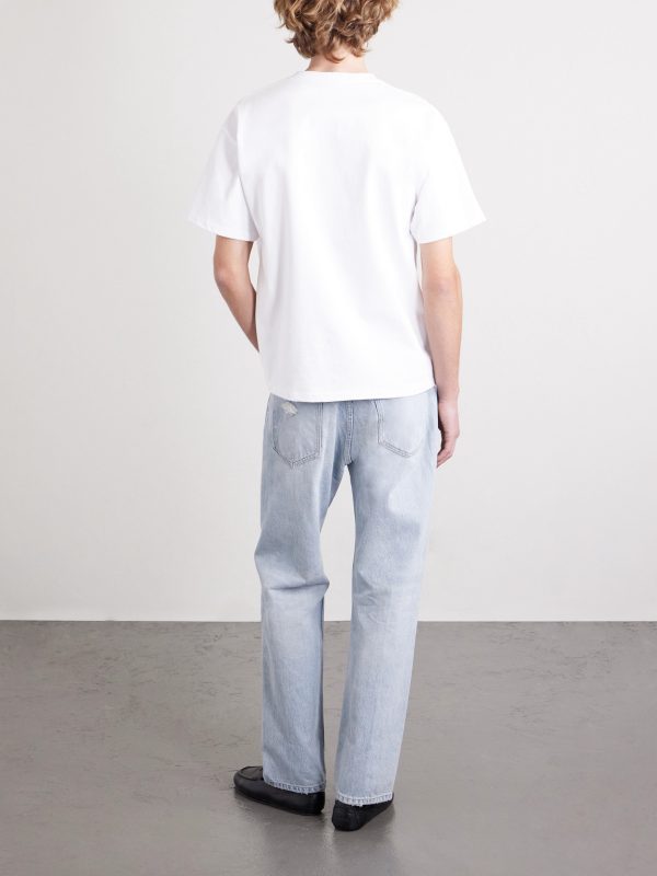 Logo-Embroidered Cotton-Jersey T-Shirt - BK Logo-Embroidered Cotton-Jersey T-Shirt - BK