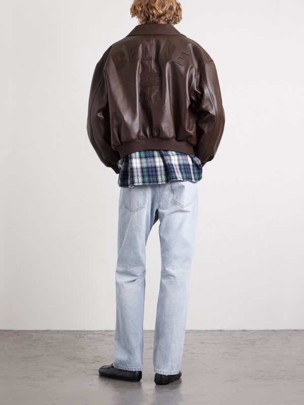 Leather Blouson Jacket - BK