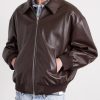 Leather Blouson Jacket - FR
