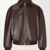 Leather Blouson Jacket