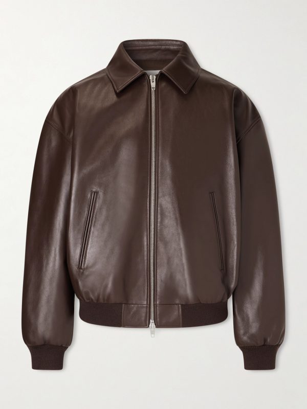Leather Blouson Jacket