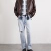 Leather Blouson Jacket - OU