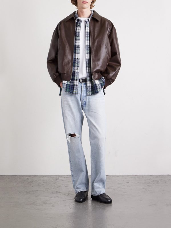 Leather Blouson Jacket - OU