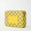 Small Triomphe Printed Leather-Trimmed Canvas Messenger Bag - BK Small Triomphe Printed Leather-Trimmed Canvas Messenger Bag - BK