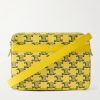 Small Triomphe Printed Leather-Trimmed Canvas Messenger Bag Small Triomphe Printed Leather-Trimmed Canvas Messenger Bag