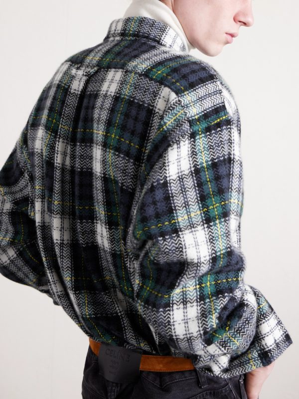 Checked Cashmere Overshirt - CU