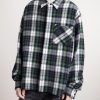 Checked Cashmere Overshirt - FR