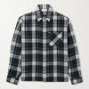 Checked Cashmere Overshirt