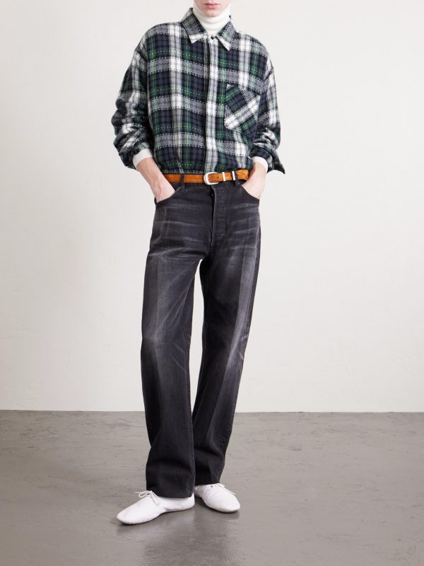 Checked Cashmere Overshirt - OU
