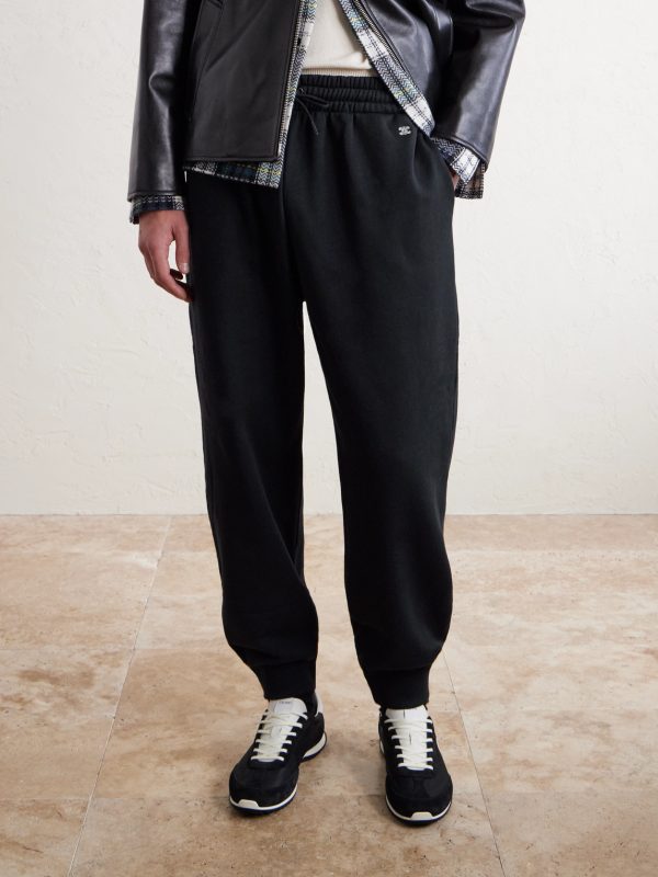 Tapered Logo-Embroidered Cotton Sweatpants - FR Tapered Logo-Embroidered Cotton Sweatpants - FR