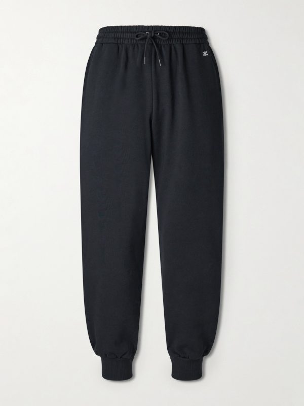 Tapered Logo-Embroidered Cotton Sweatpants Tapered Logo-Embroidered Cotton Sweatpants
