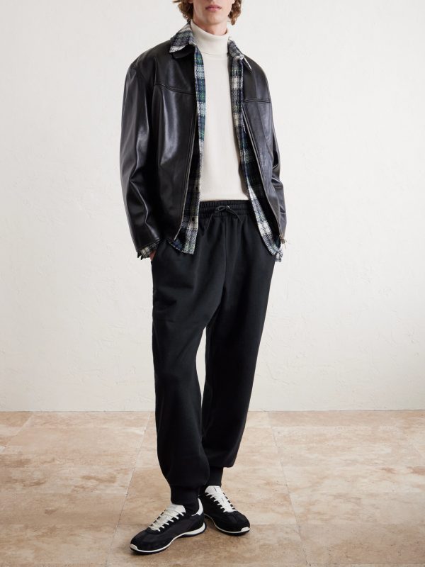 Tapered Logo-Embroidered Cotton Sweatpants - OU Tapered Logo-Embroidered Cotton Sweatpants - OU