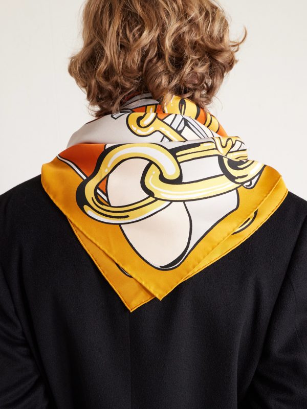 Printed Silk Scarf - E1 Printed Silk Scarf - E1