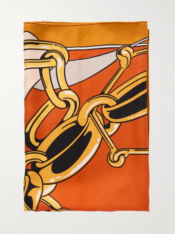Printed Silk Scarf - E2 Printed Silk Scarf - E2